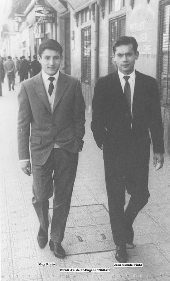 ORAN - Av. Saint Saint Eugene Guy et Jean Claude PINTO 1960 1961.jpg